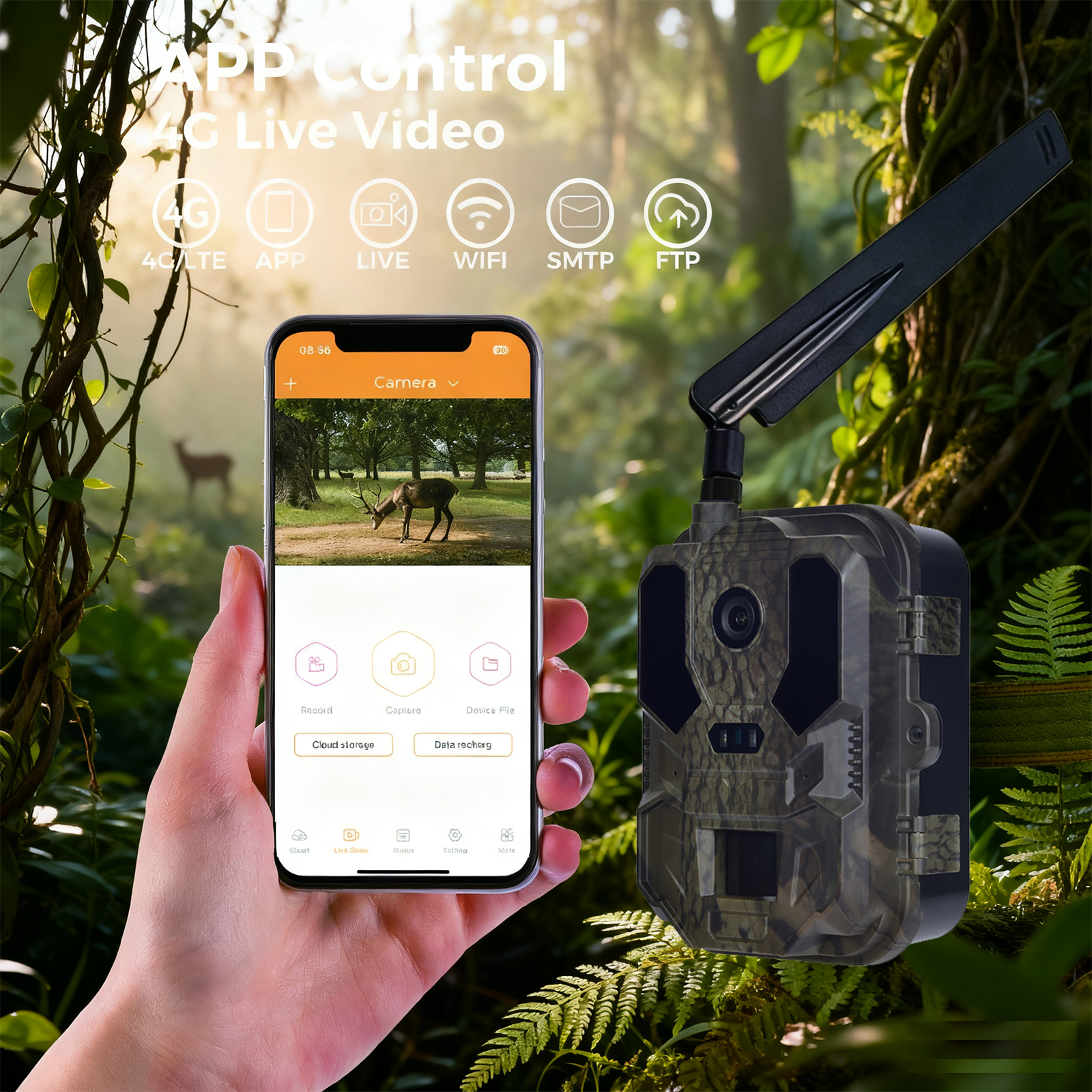 Outdoor Hunting Video Camera - Outdoor 4K Video 120MP Photo 4G