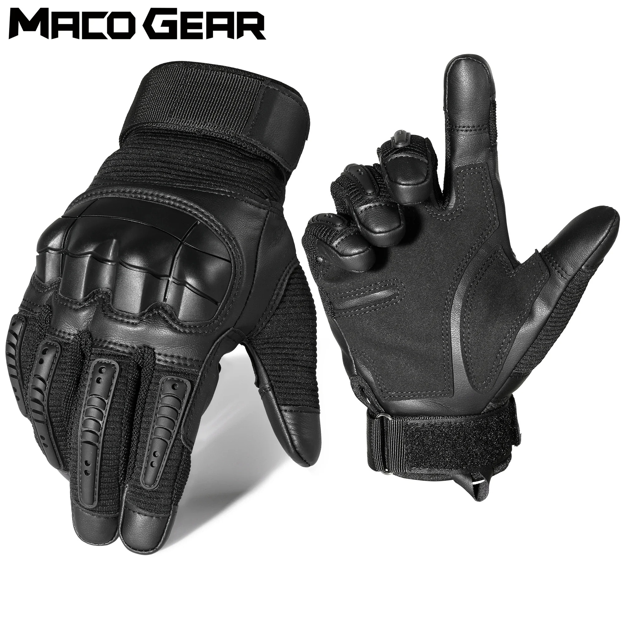 Outdoor Hunting Gloves - Tactical Gloves Touch Screen PU Leather