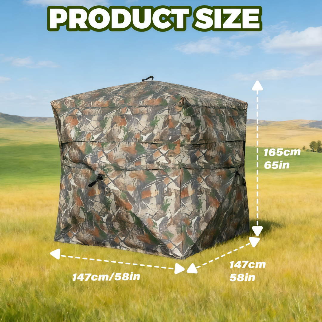 Hunting & Outdoor Supplies Carterton - Camouflage Pop-Up Hunting Blind Ground Shelter