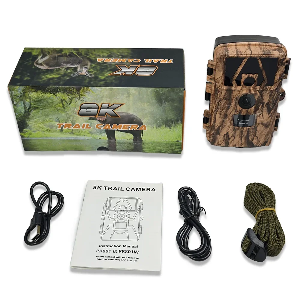 Hunting Outdoor Camera - PR801W WIFI 8K 60MP Digital Trail