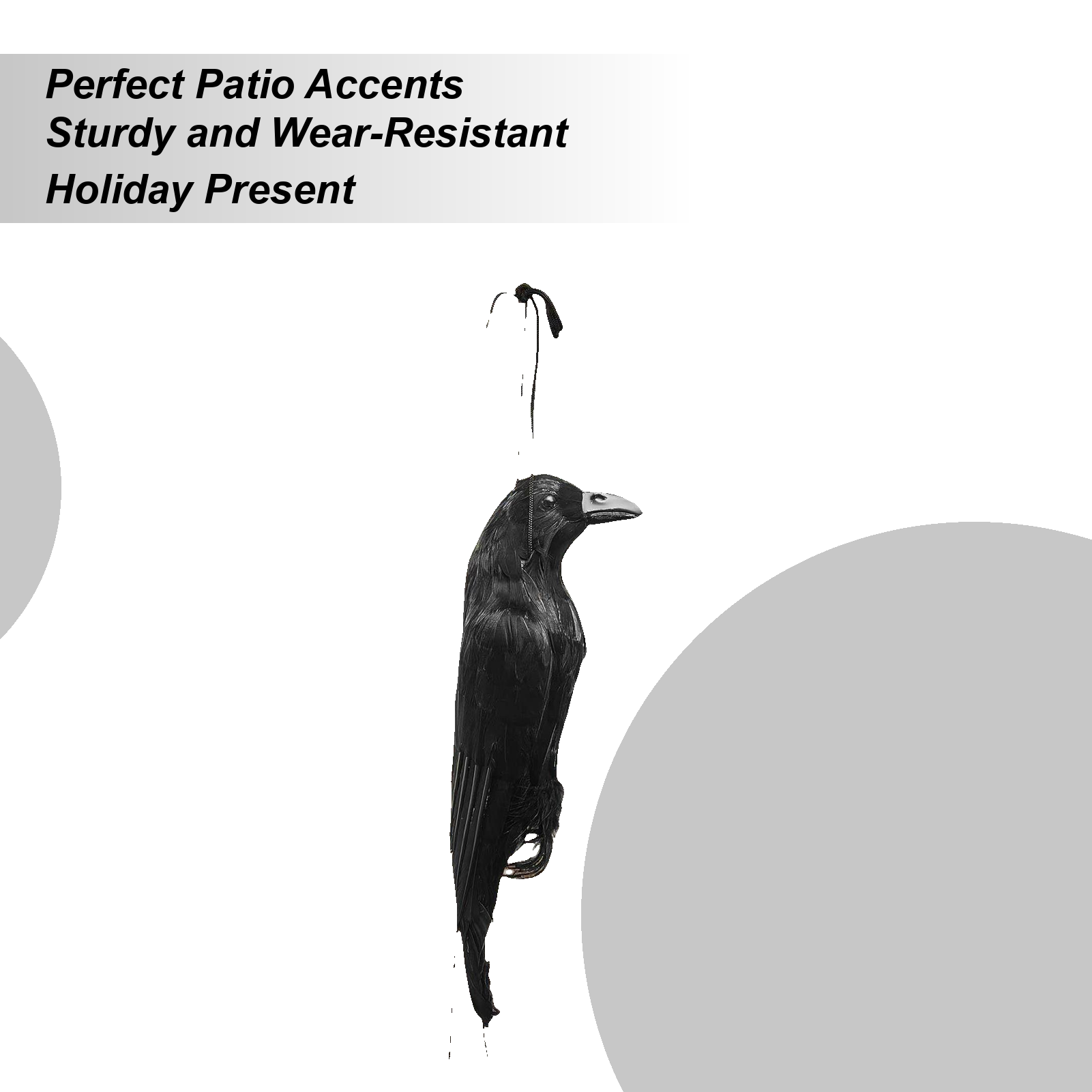 Hunting Outdoor Decor - Halloween Crow Decorations Garden Decor Hunting