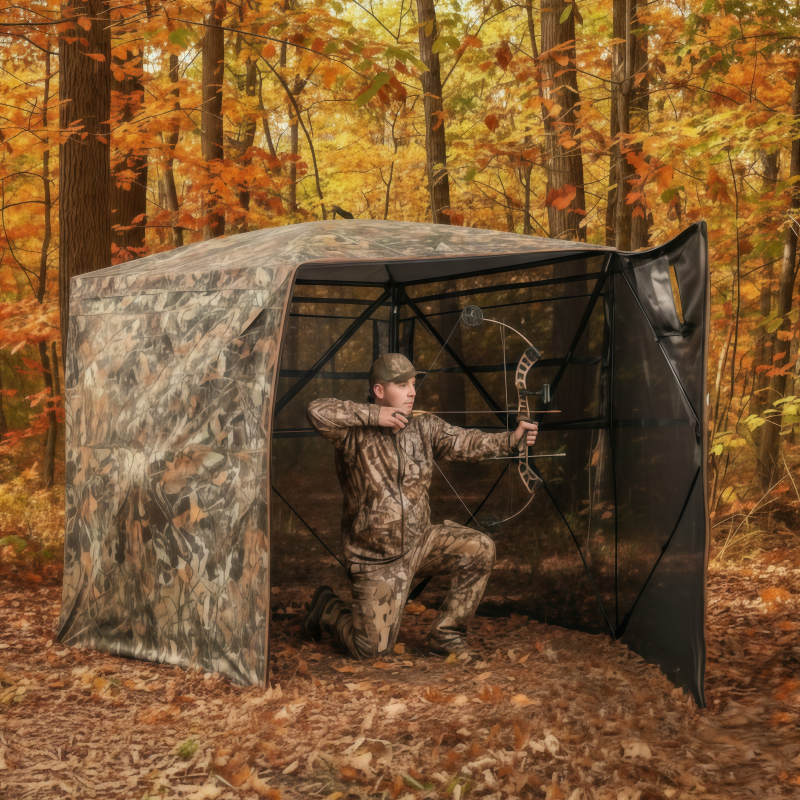 Hunting & Outdoor Supplies Carterton - Camouflage Pop-Up Hunting Blind Easy Setup