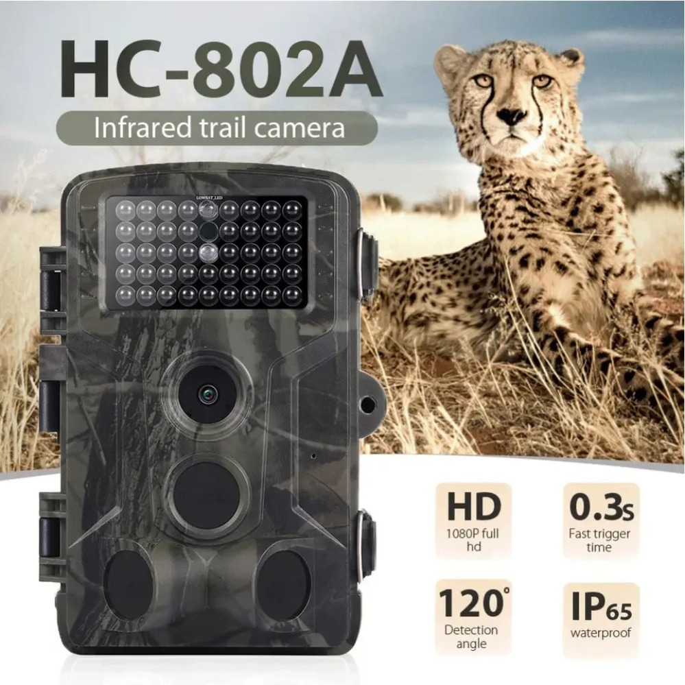 Outdoor Hunting Video Camera - HC802A Wildlife Trail Camera 24MP 2.7K