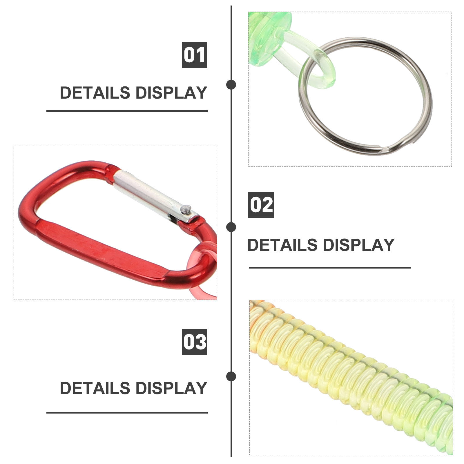 5Pcs Linking Buckle Spring Rop – Is Hunting Outdoor Recreation recenzja i cena