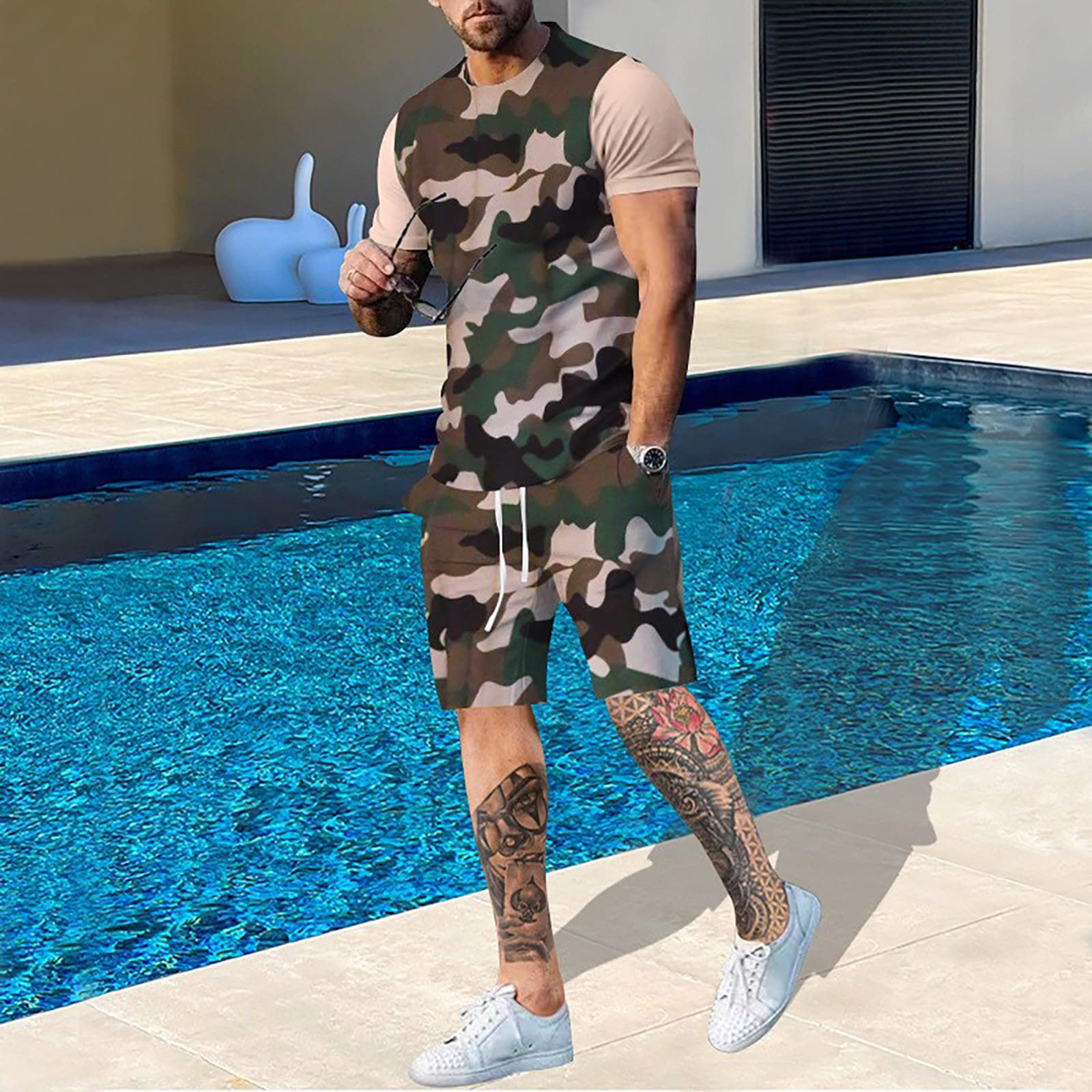 Summer Men Camouflage T shirt  – Outdoor Hunting Outfit recenzja i cena