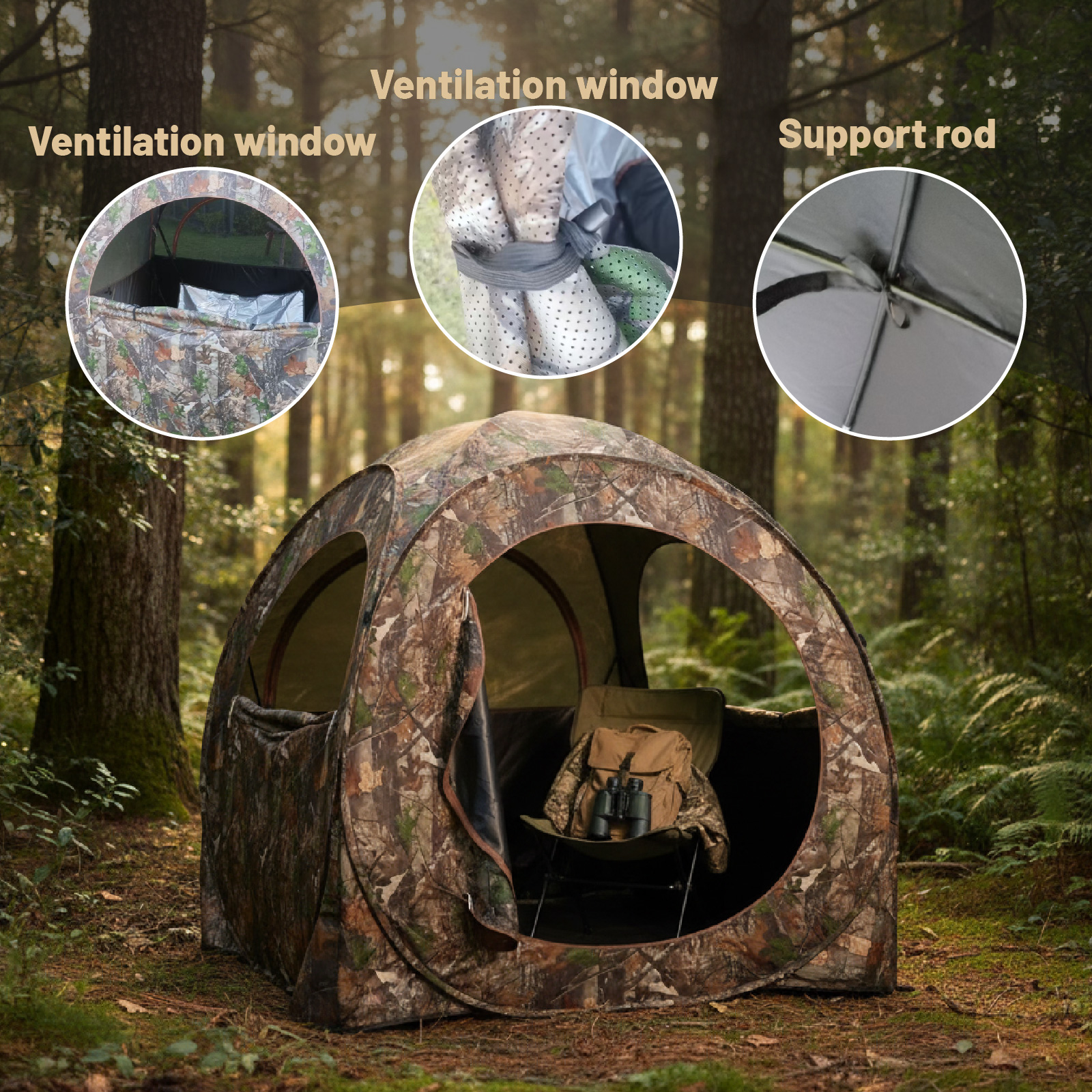 Camouflage Pop-Up Hunting Blin – Hunting & Outdoor Supplies Carterton recenzja i cena