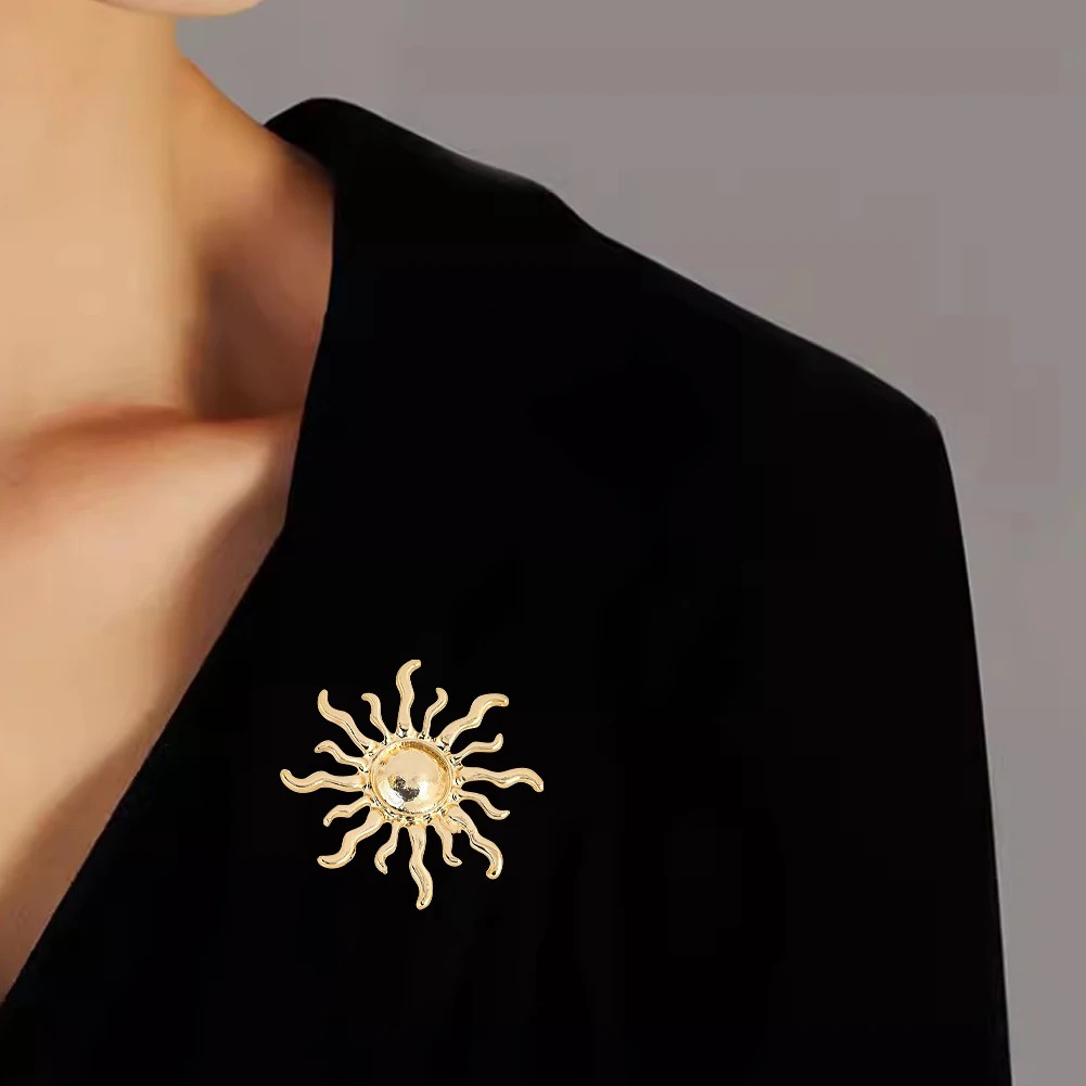 Sunburst Flower Alloy Brooch R – Outdoor Hunting Outfit recenzja i cena