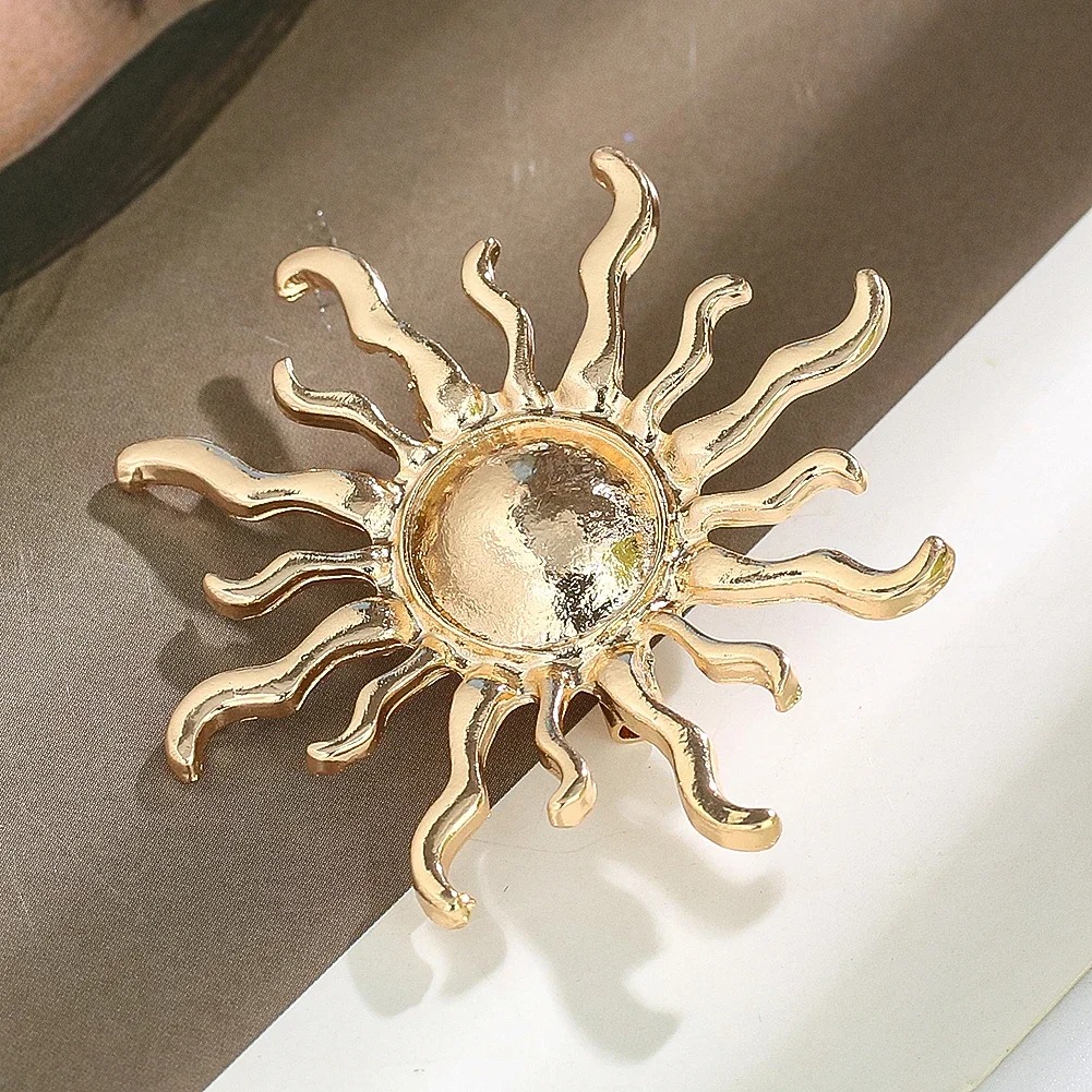 Sunburst Flower Alloy Brooch R – Outdoor Hunting Outfit recenzja i cena