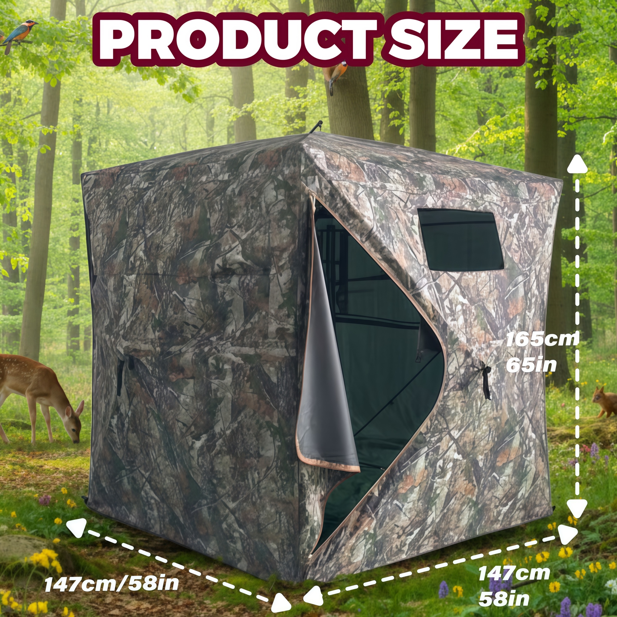 Camouflage Pop-Up Hunting Blin – Hunting & Outdoor Supplies Carterton recenzja i cena