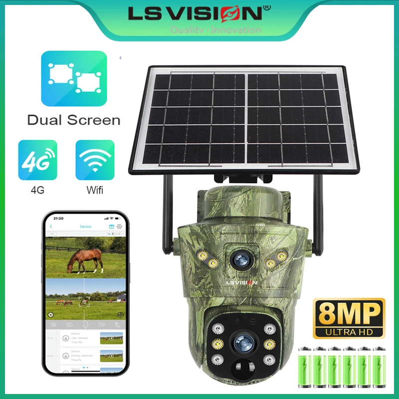 LS VISION 8MP 4G Solar Hunting – Outdoor Hunting Video Camera recenzja i cena