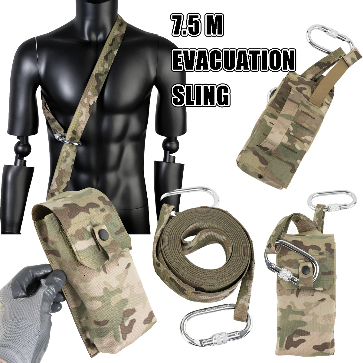 Tactical 7m Evacuation sling w – Outdoor Hunting Gear Storage recenzja i cena