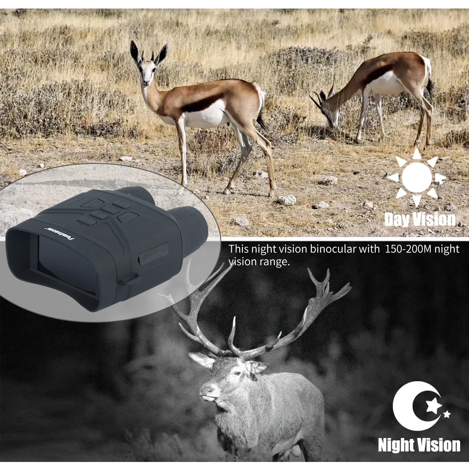 12 Megapixel Infrared Binocula – Outdoor Hunting Digital Night Vision recenzja i cena