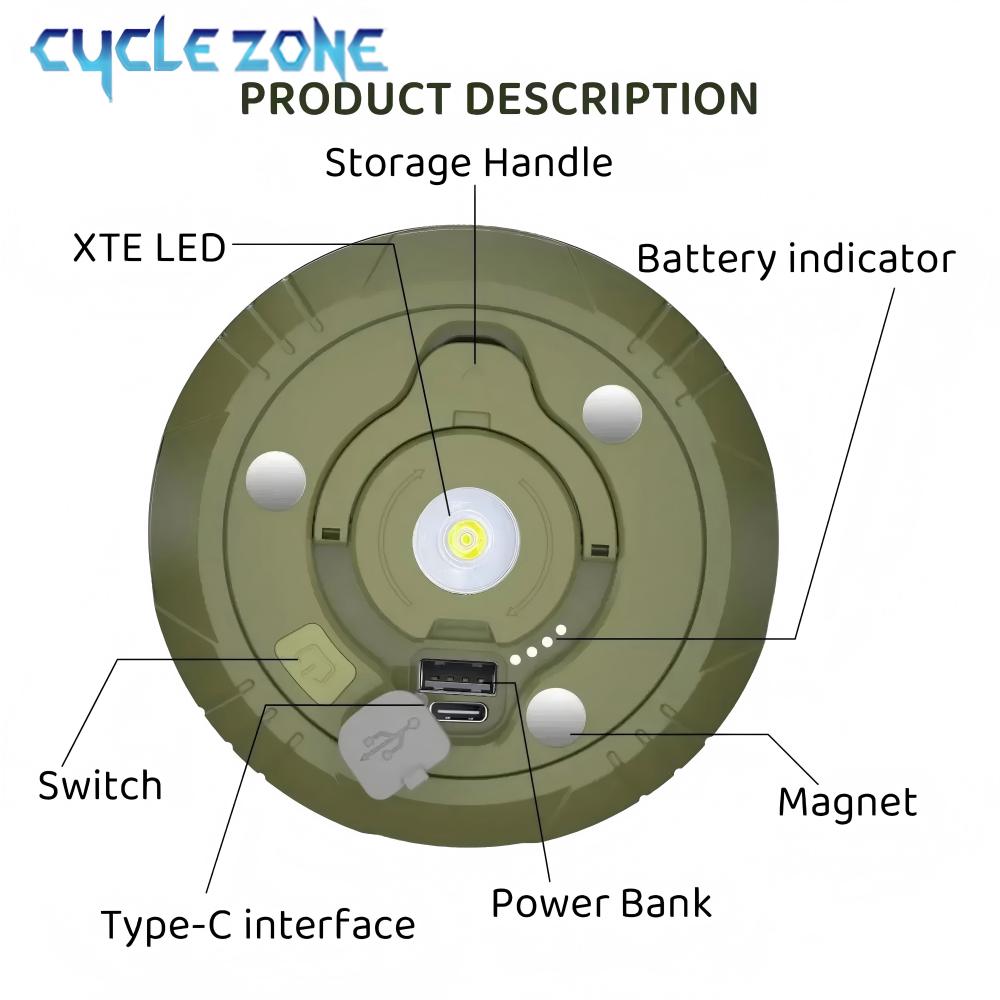LED Camping Lamp with Reel Str – Hunting Outdoor Decor recenzja i cena