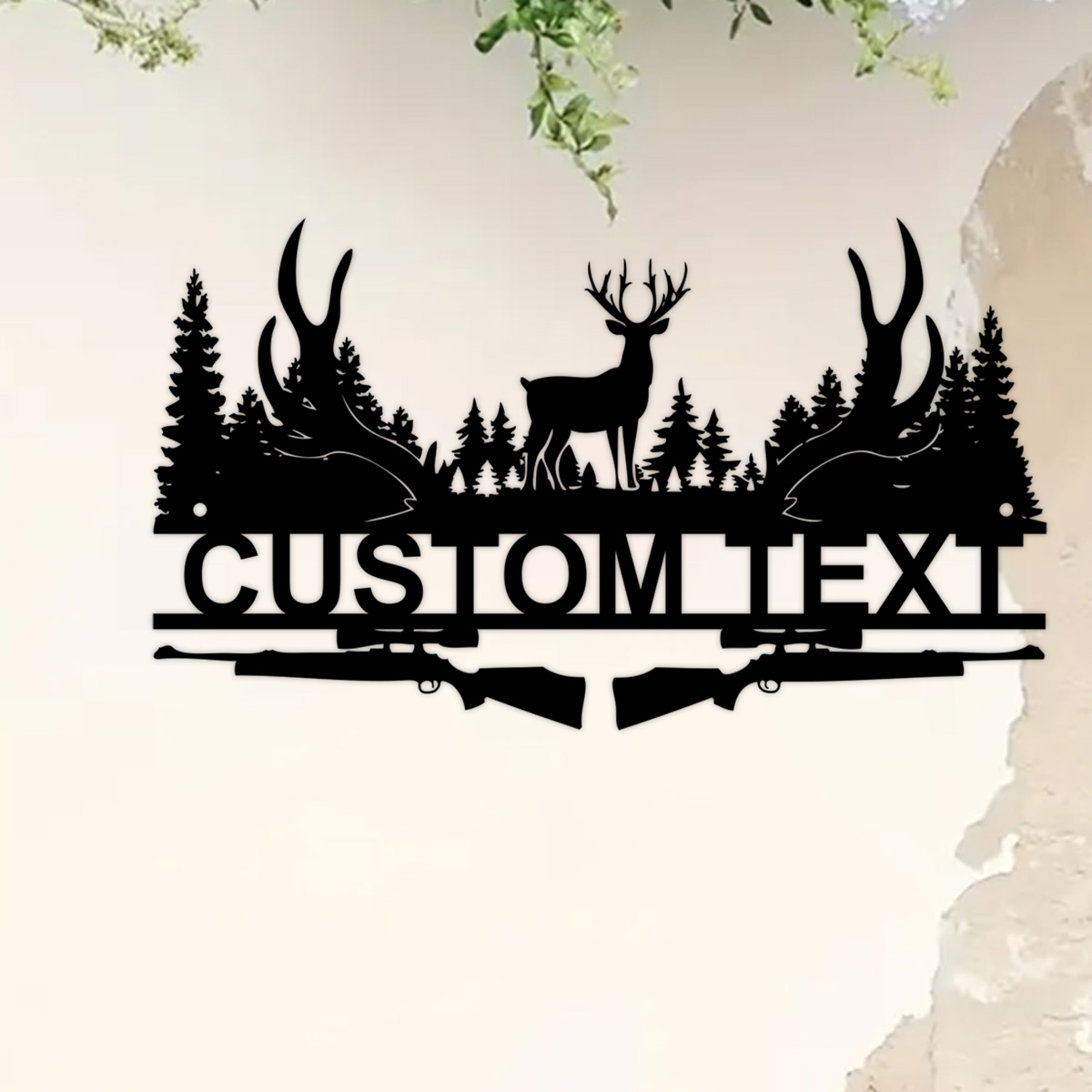 Custom Deer Cabin Metal Sign,  – Hunting Outdoor Decor recenzja i cena