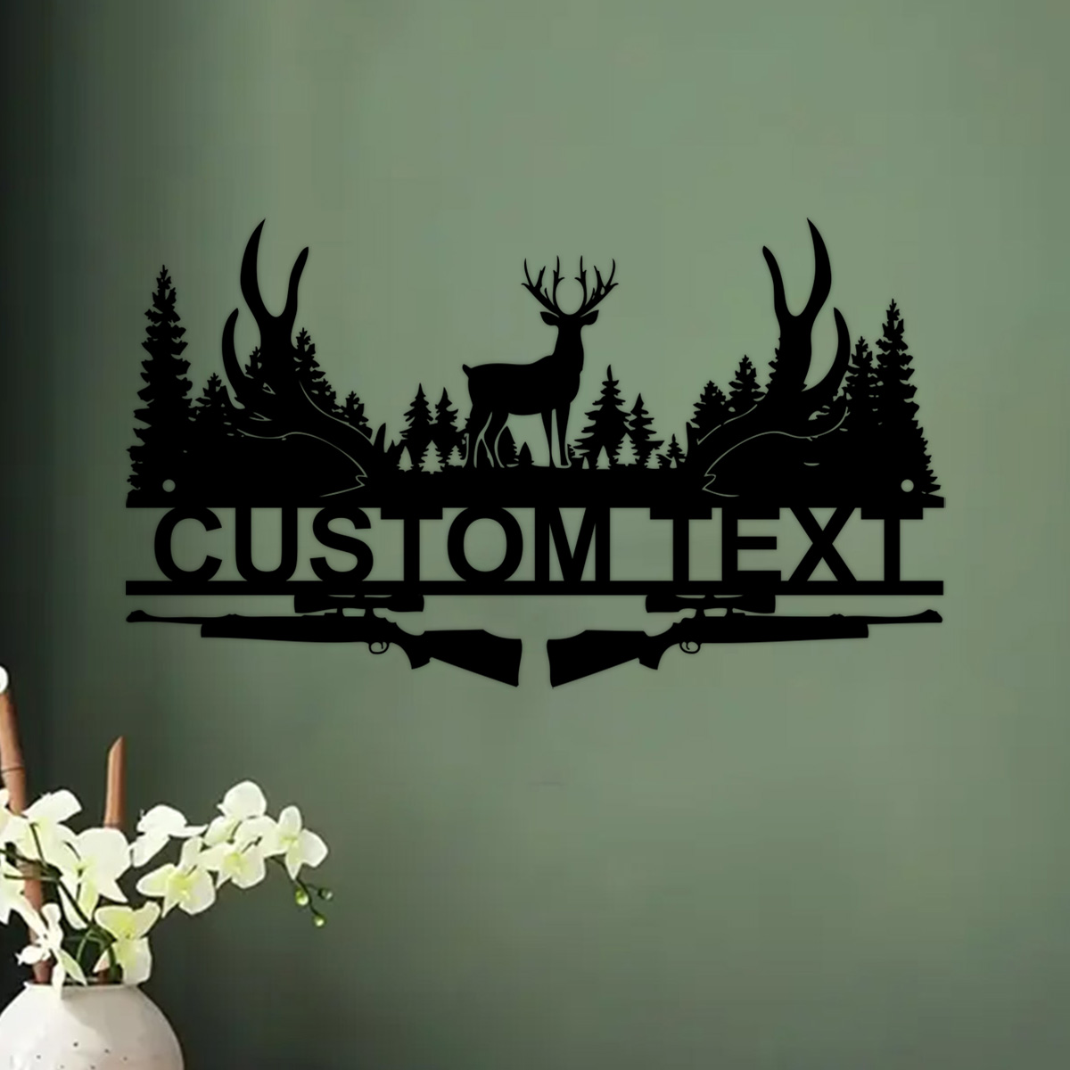 Custom Deer Cabin Metal Sign,  – Hunting Outdoor Decor recenzja i cena