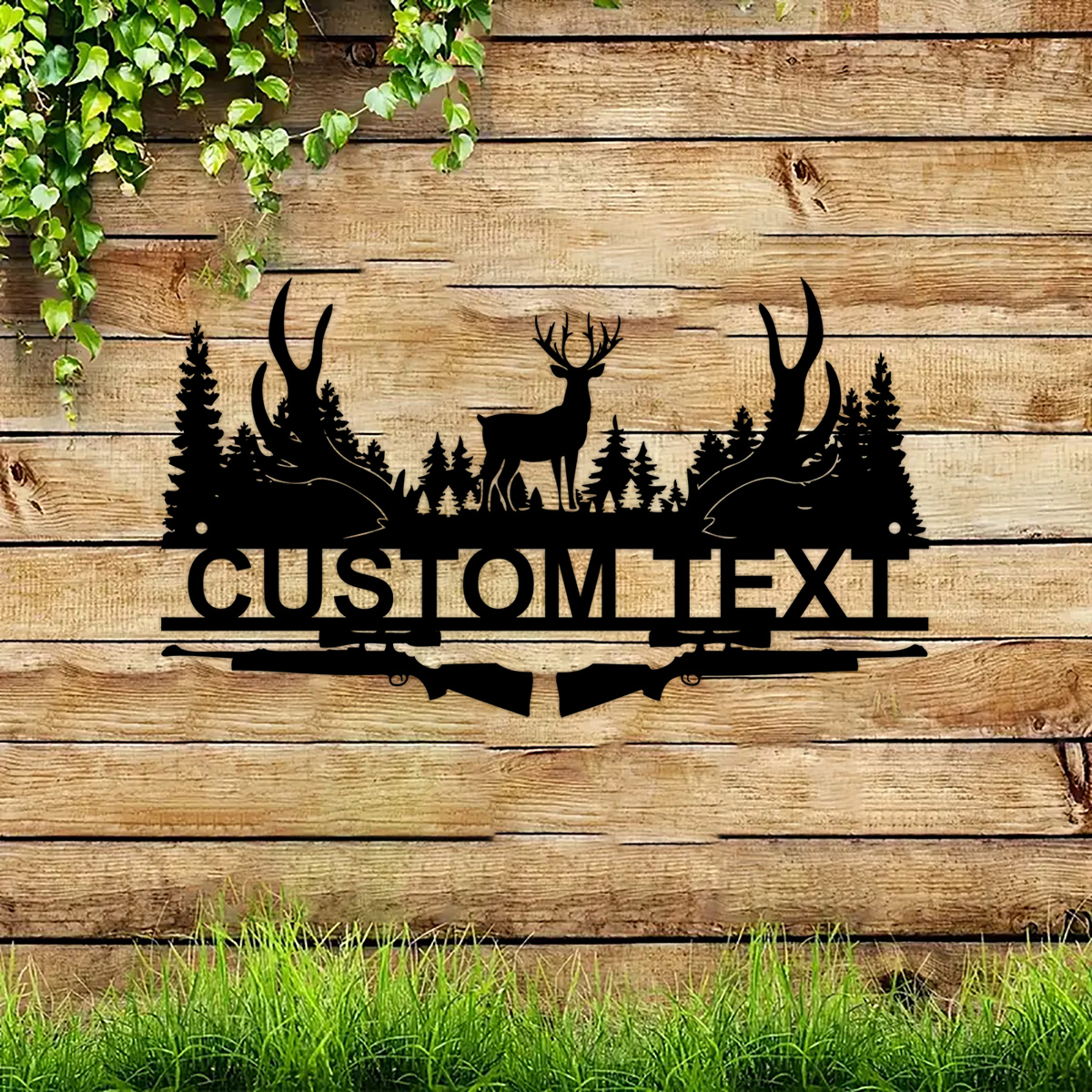 Custom Deer Cabin Metal Sign,  – Hunting Outdoor Decor recenzja i cena