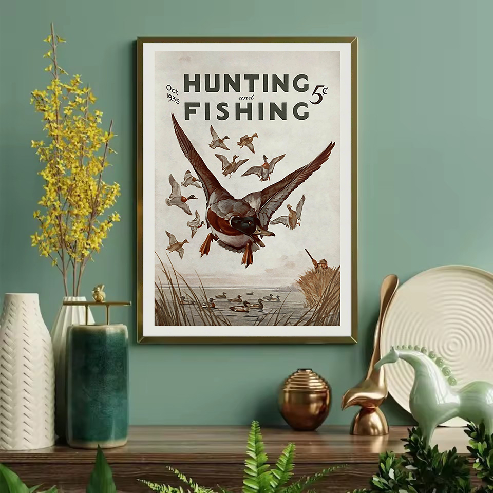 Retro Wildlife Outdoor Hunting – Hunting Outdoor Decor recenzja i cena