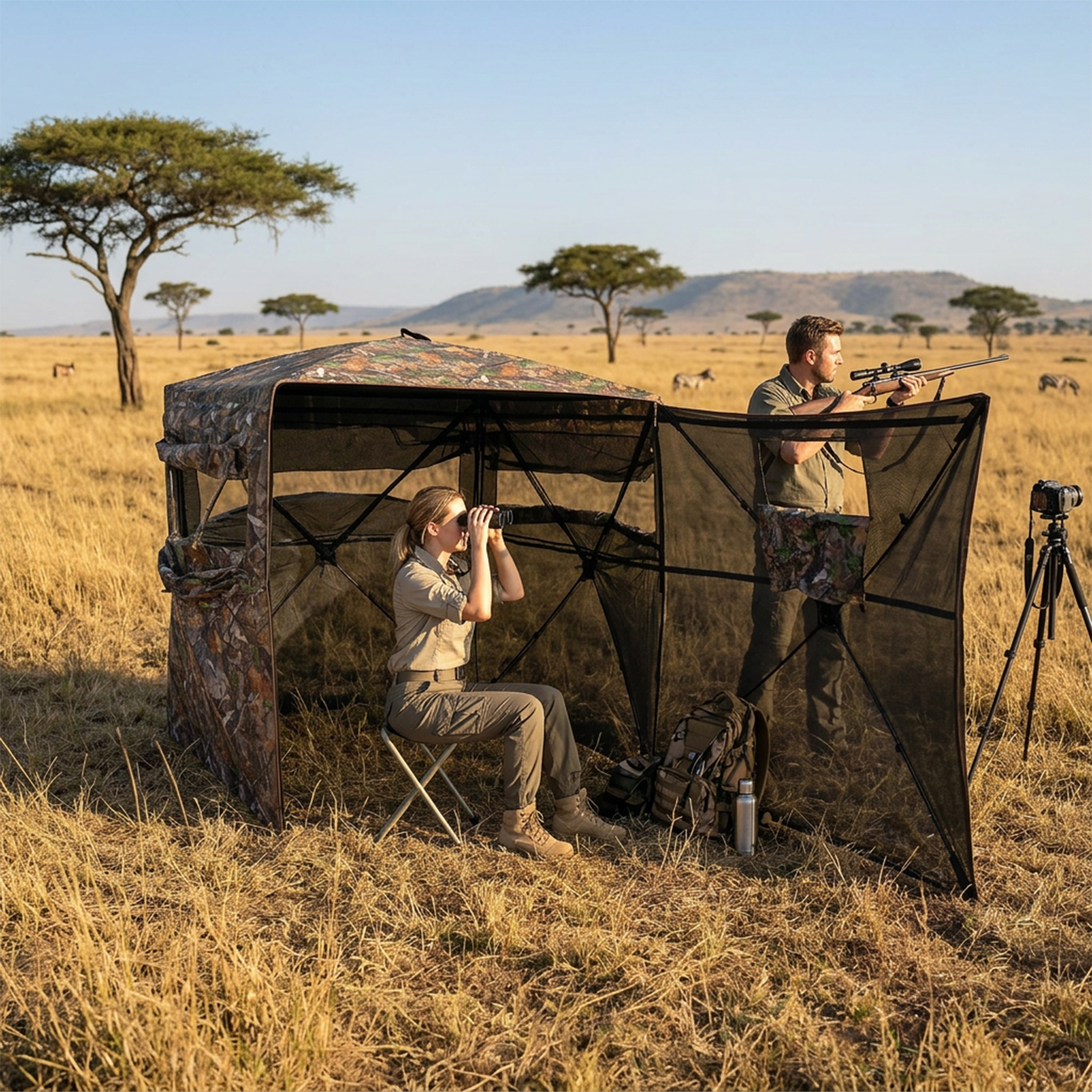 Camouflage Pop-Up Hunting Blin – Hunting & Outdoor Supplies Carterton recenzja i cena