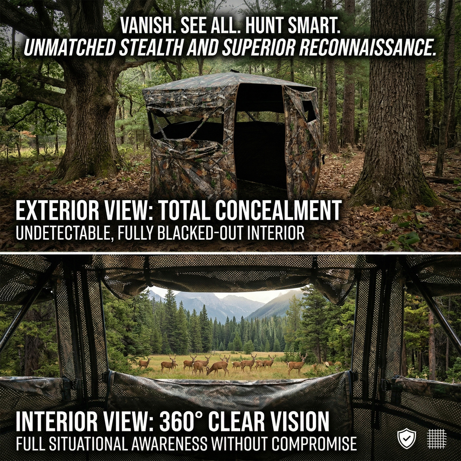 Camouflage Pop-Up Hunting Blin – Hunting & Outdoor Supplies Carterton recenzja i cena