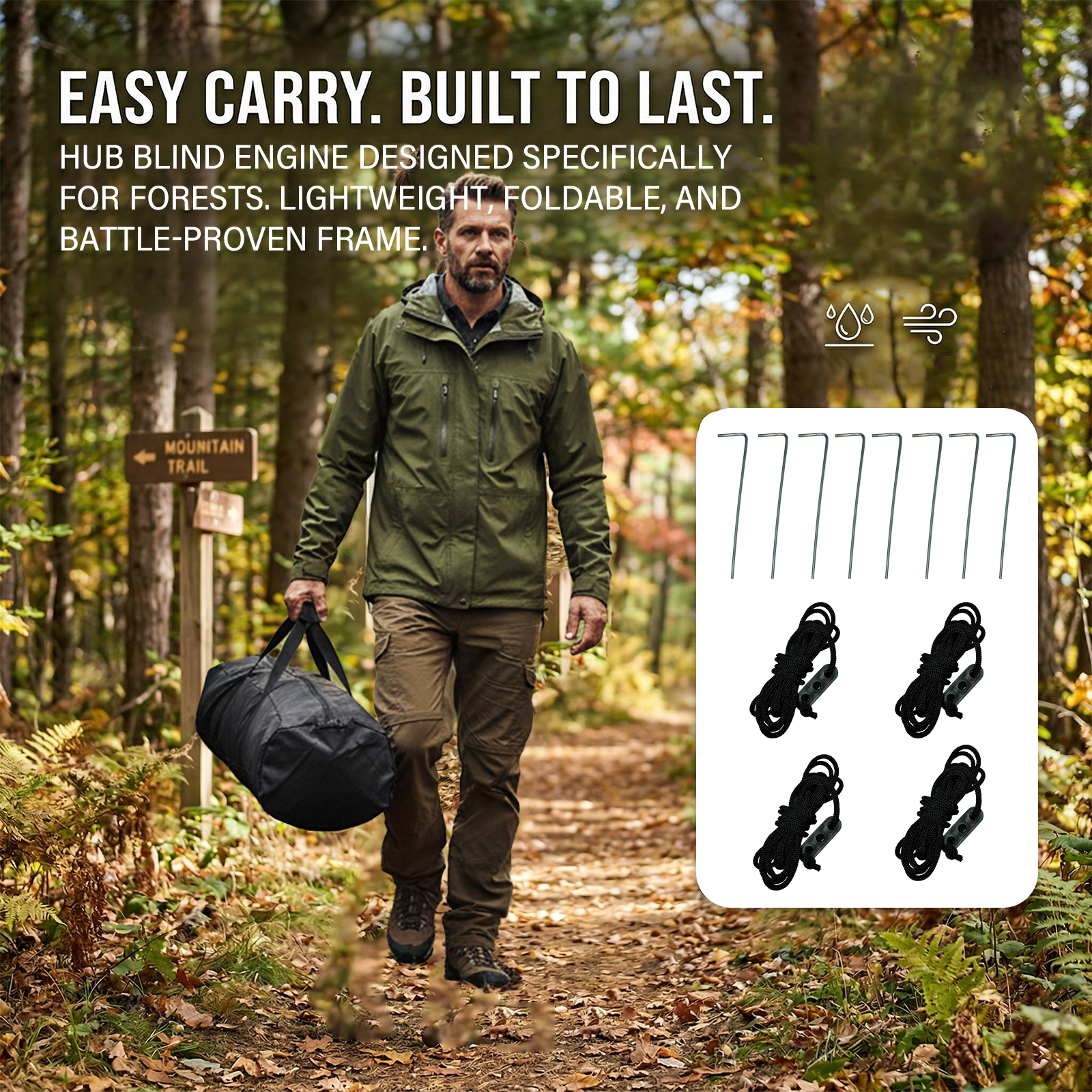 Camouflage Pop-Up Hunting Blin – Hunting & Outdoor Supplies Carterton recenzja i cena