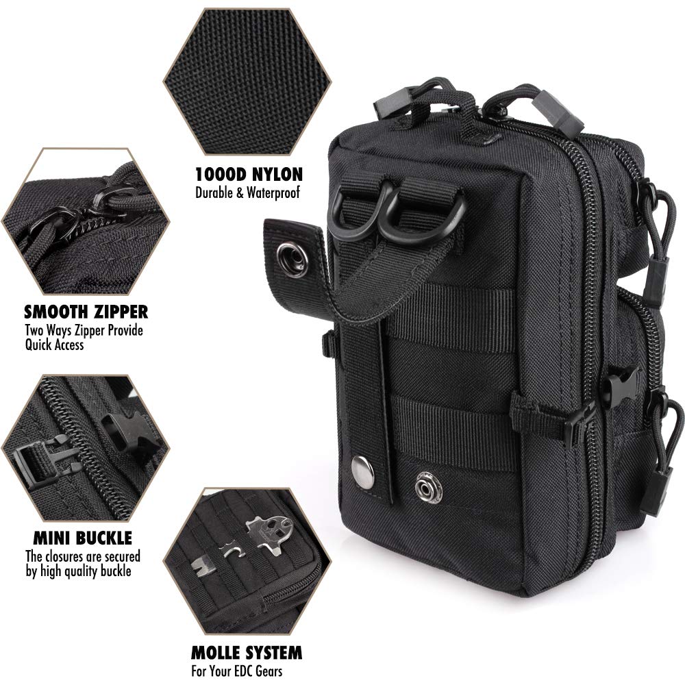 Mini Molle Utility Pouch, EDC  – Outdoor Hunting Gear Storage recenzja i cena