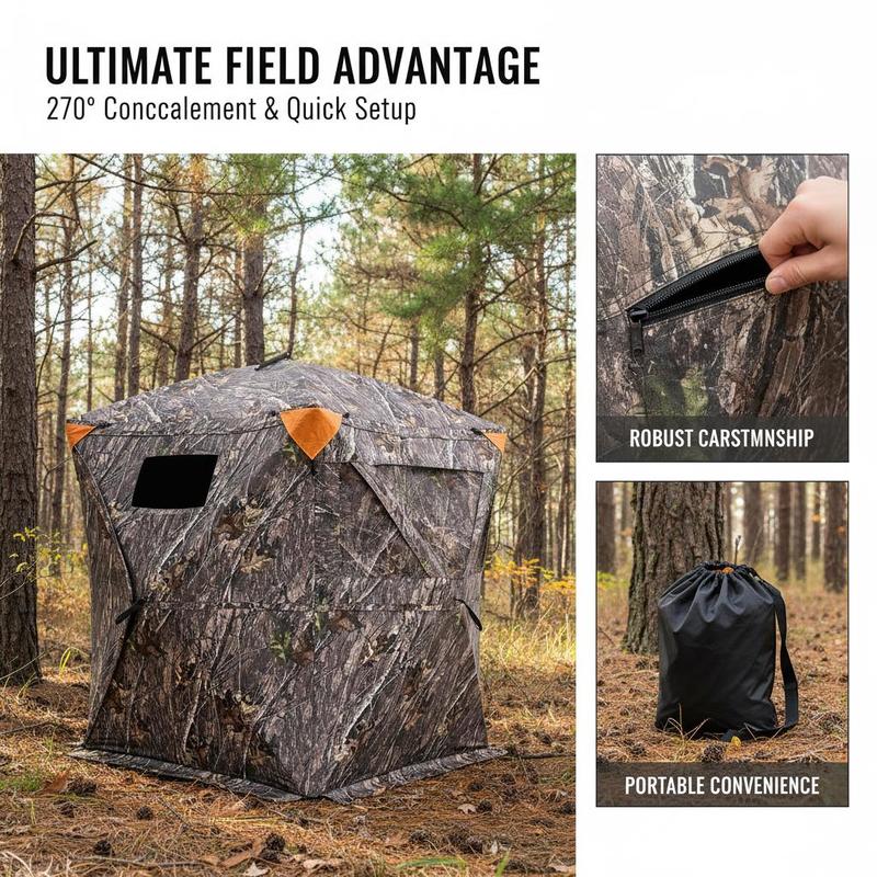 Ground Hunting Tent 60x60x66 I – Hunting & Outdoor Supplies Carterton recenzja i cena