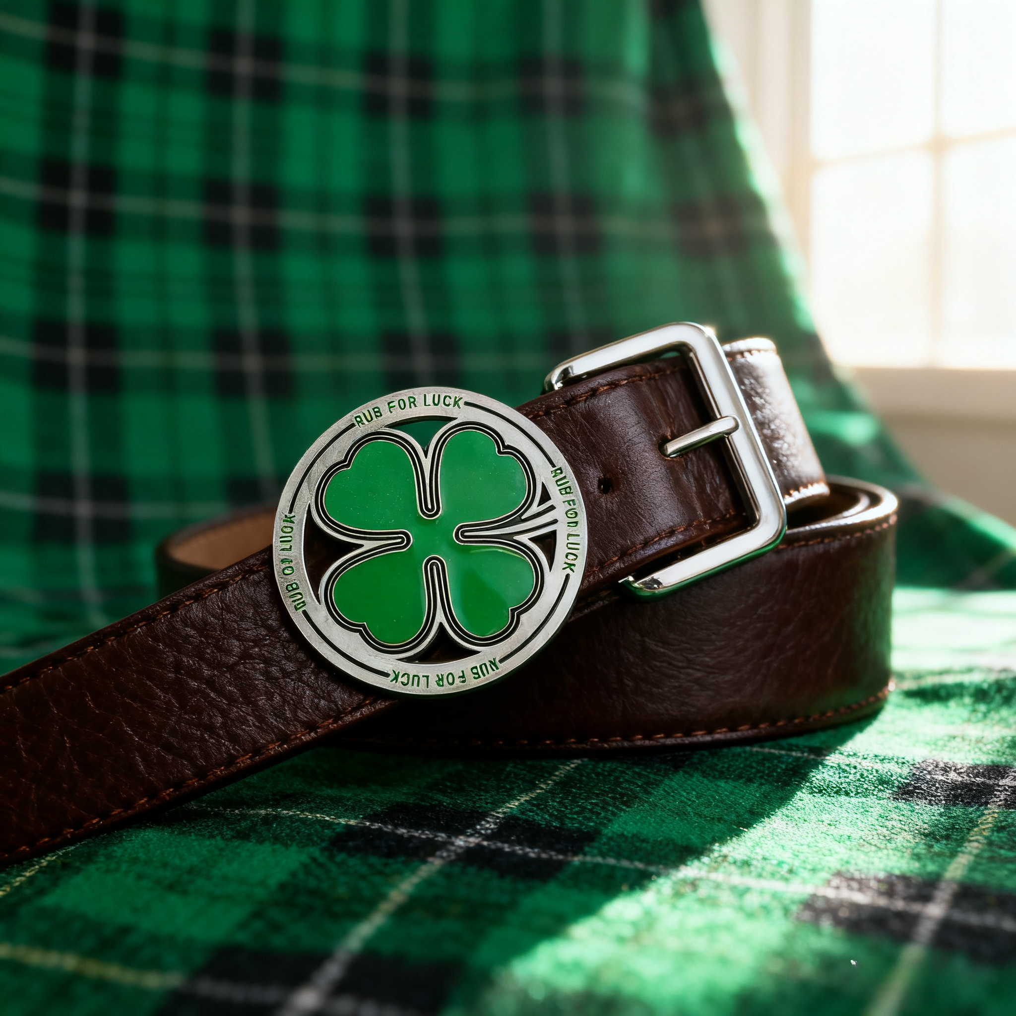 Four Leaf Clover Belt Buckle R – Outdoor Hunting Outfit recenzja i cena