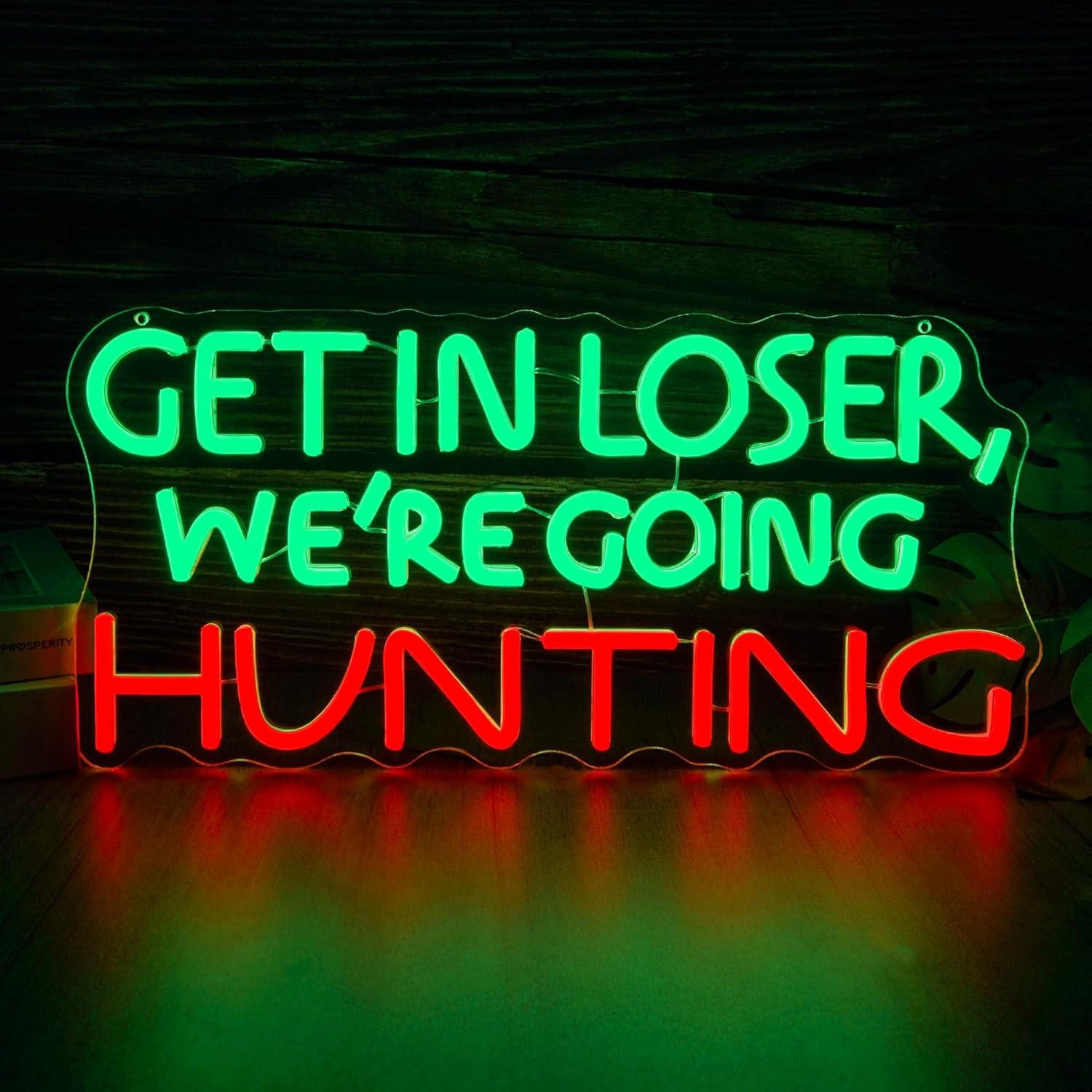 Funny Hunting Neon Sign LED Li – Hunting Outdoor Decor recenzja i cena