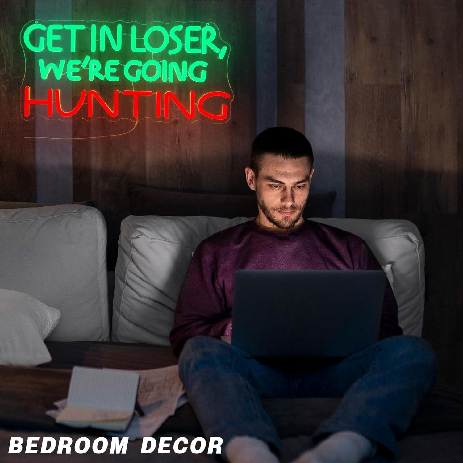 Funny Hunting Neon Sign LED Li – Hunting Outdoor Decor recenzja i cena