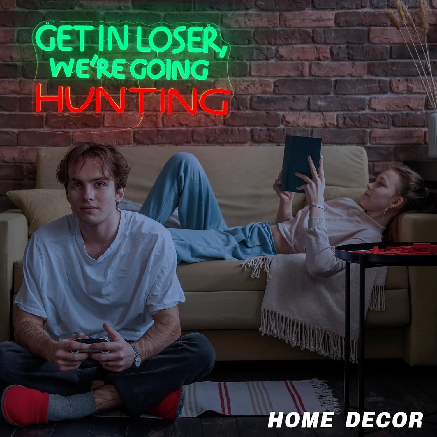 Funny Hunting Neon Sign LED Li – Hunting Outdoor Decor recenzja i cena