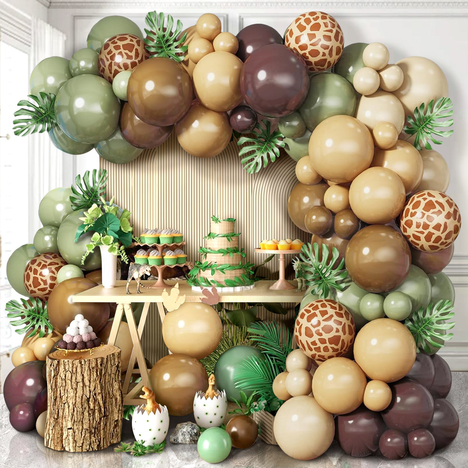 129-Piece Sage Green and Brown – Outdoor Hunting Events recenzja i cena