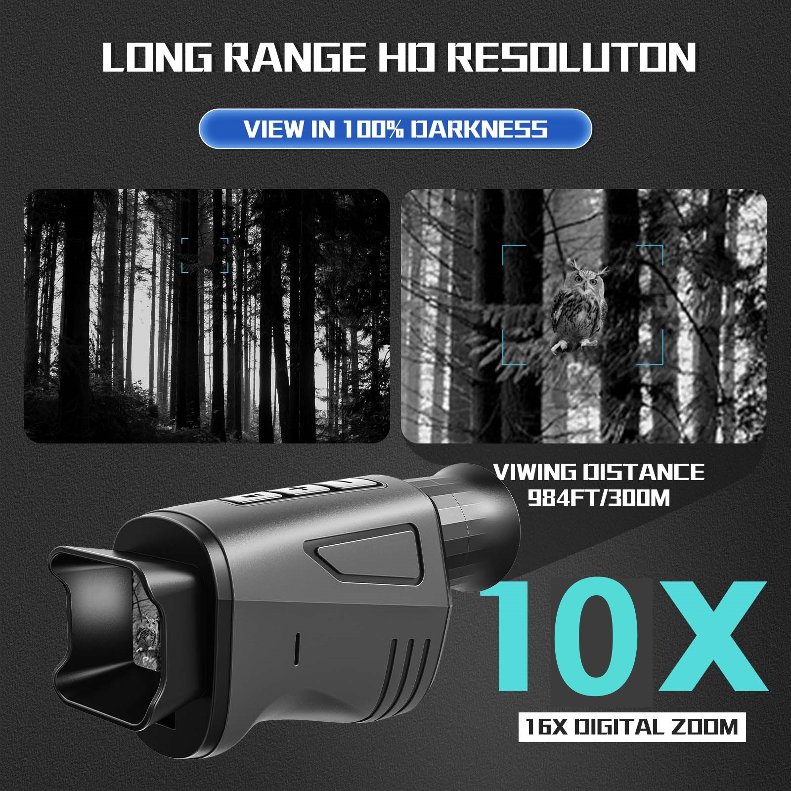 1080P HD Monocular Night Visio – Outdoor Hunting Digital Night Vision recenzja i cena
